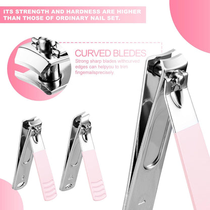 Manicure Set Nail Clipper Set, Nail Clippers, Fingernail & Toenail Clippers, Manicure Tools, Pedicure Tools, Suitable for Travel Manicure Kit, Nail Set Kit with Everything Inneed (16Pack)