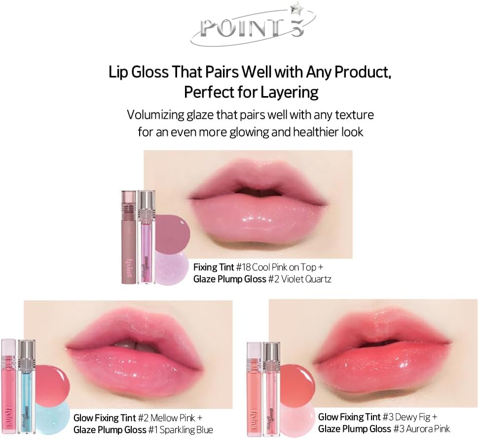 Glaze, Plumper Gloss (#03 Aurora Pink, Pack of 1)