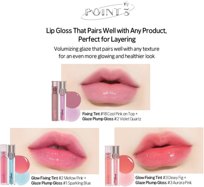 Glaze, Plumper Gloss (#03 Aurora Pink, Pack of 1)